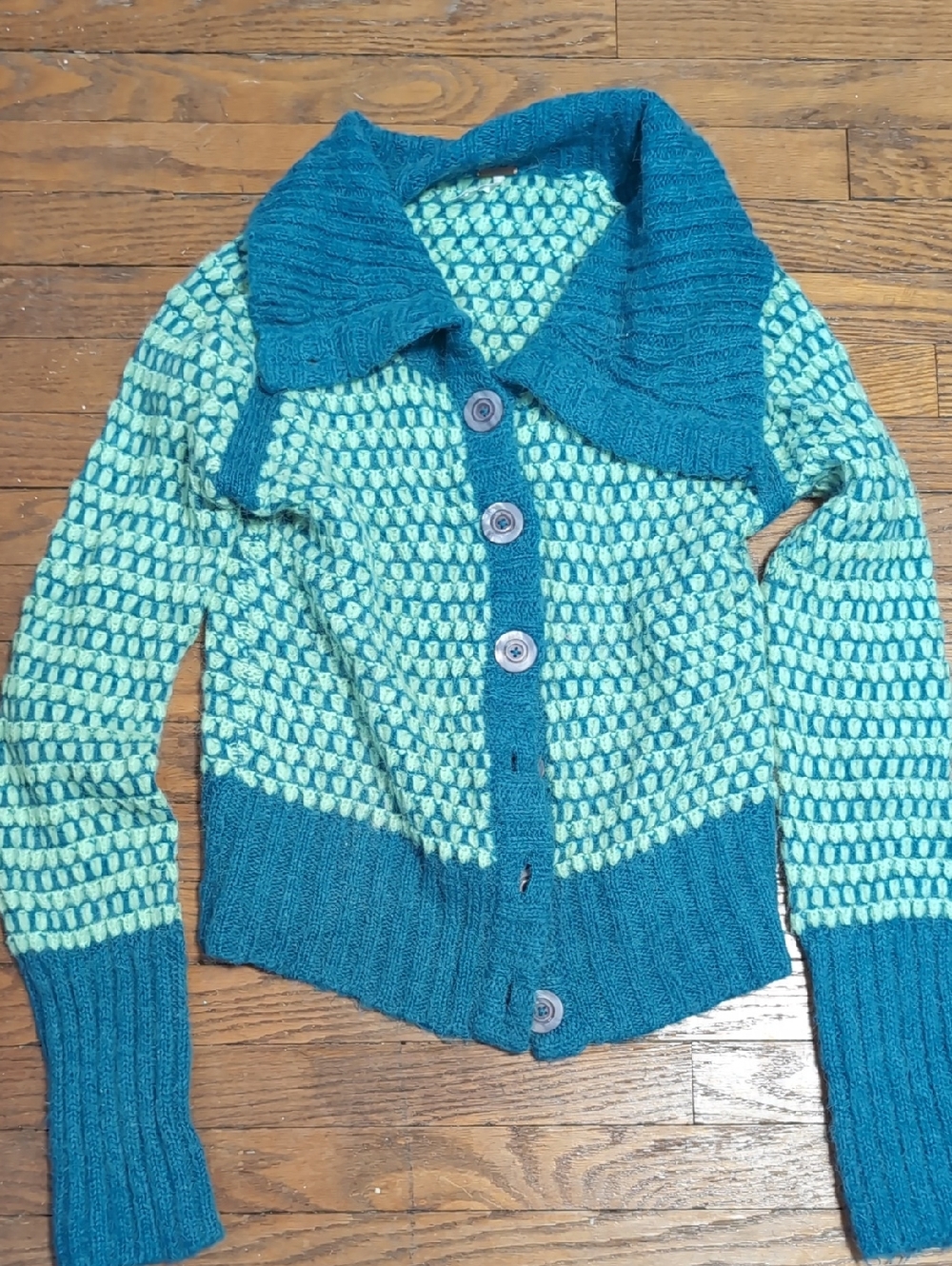 Free People Alpaca Blend Cardigan Turtleneck Sweater